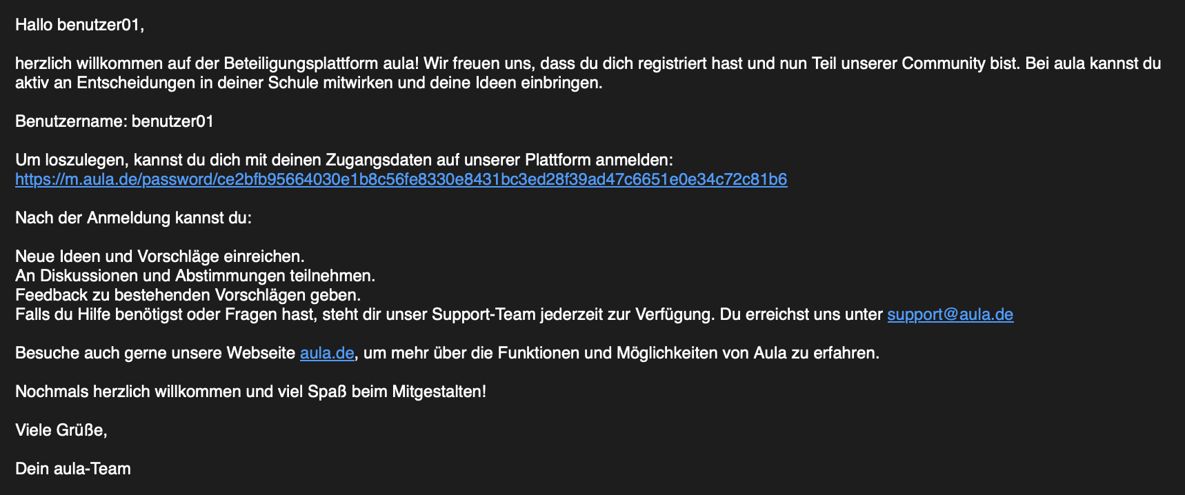 Erste Mail Admin
